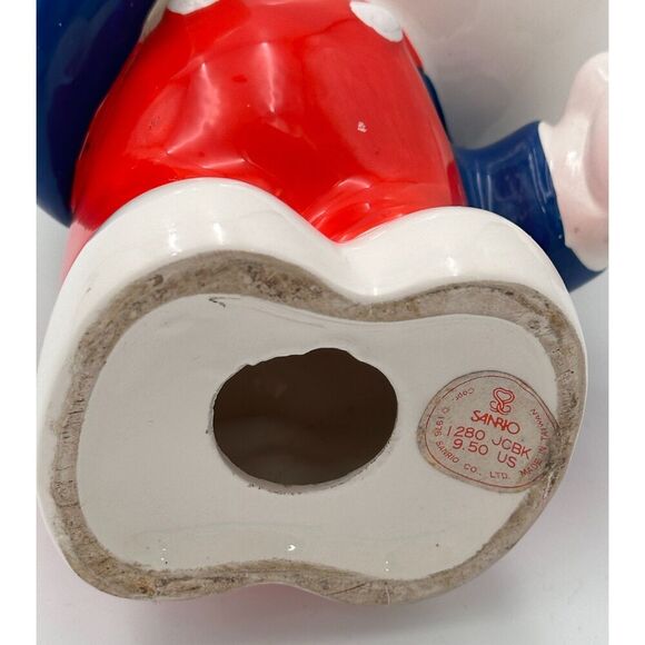Vintage 1976 Hello Kitty Ceramic Bank Sanrio Japan Rare Whisker Misprint - Picture 4 of 10